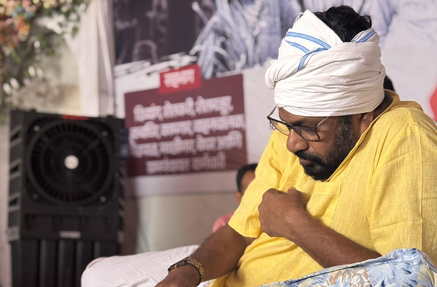 अन्नत्याग आंदोलनादारम्यान बच्चू कडूंची प्रकृती खालावली