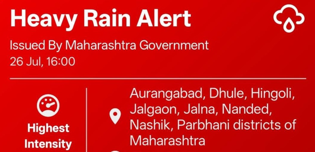 ८ जिल्ह्यांना रेड अलर्ट
