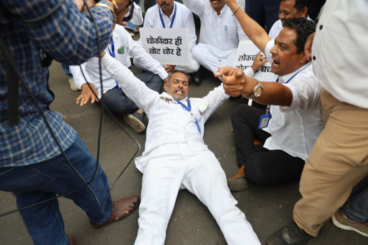 काँग्रेसचे निवडणूक आयोगाविरोधात आंदोलन; महाराष्ट्र प्रदेश काँग्रेसचा आक्रमक पवित्रा