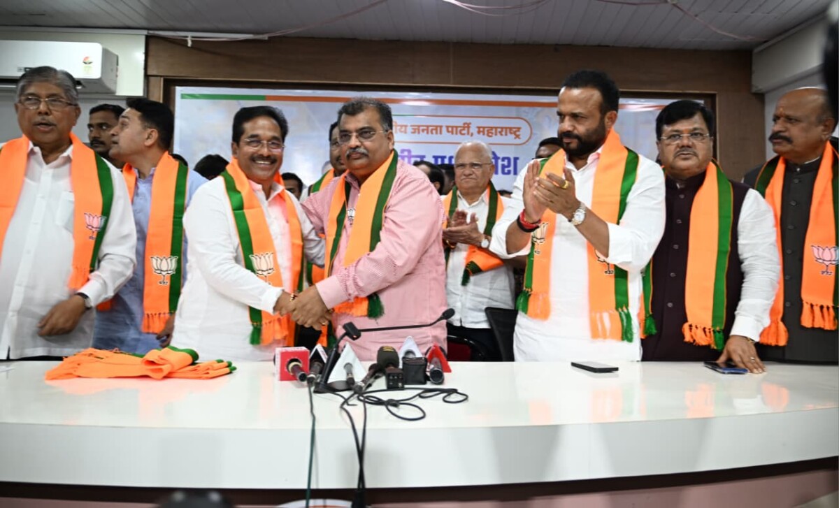 माजी जिल्हाध्यक्षाची काँग्रेसला सोडचिठ्ठी; पृथ्वीराज पाटील शेकडो समर्थकांसह भाजपात